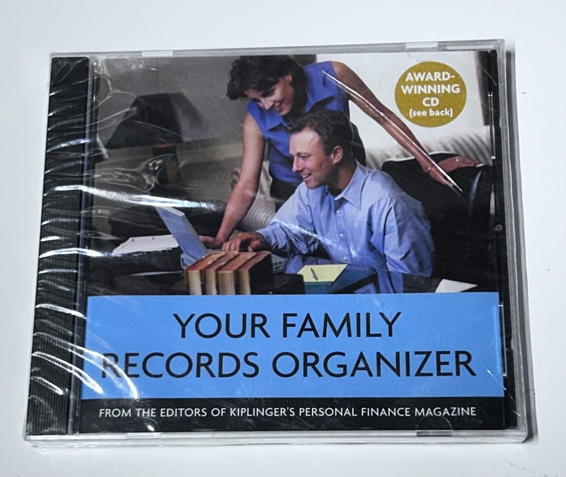 Your Family Records Organizer 2003 Kiplinger’s Personal Finance CD New Sealed
