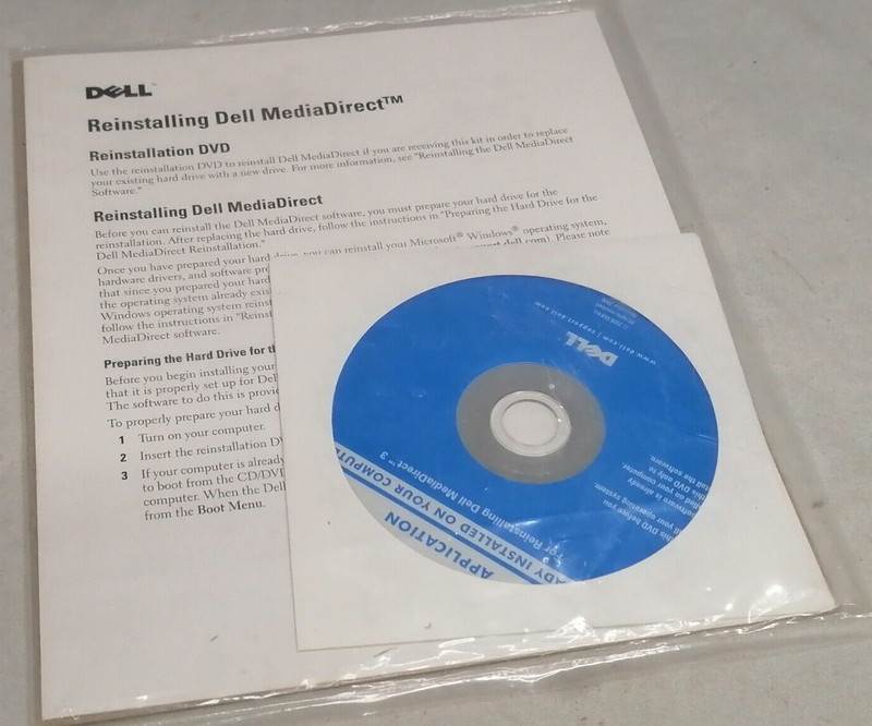 Sealed Dell MediaDirect 3 Installation Media P/N: 0JP969