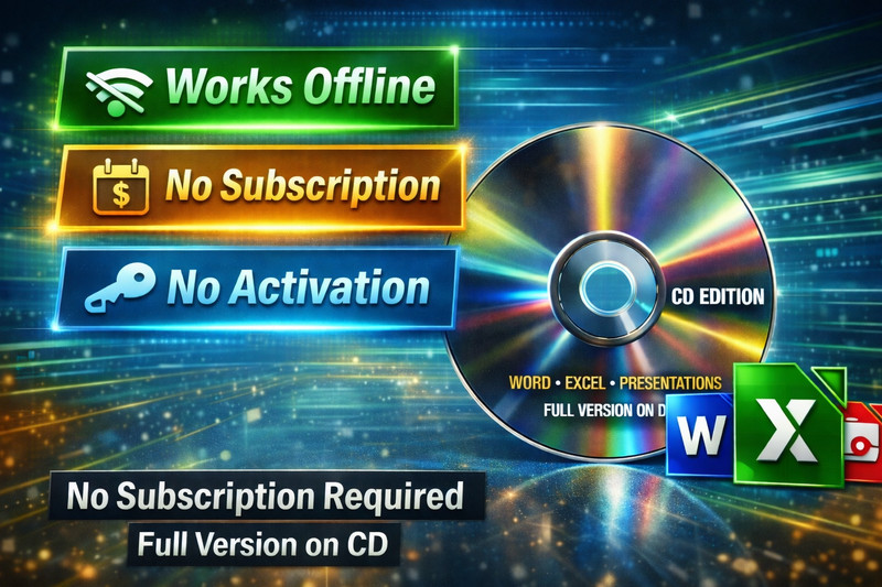 LibreOffice Office Suite CD | Opens DOCX XLSX PPTX | Offline No Subscription gallery