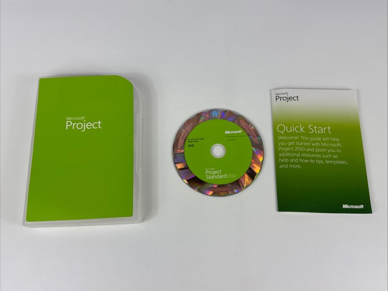 Microsoft Project Standard Service Pack 1 64-Bit (2010, DVD) Manual