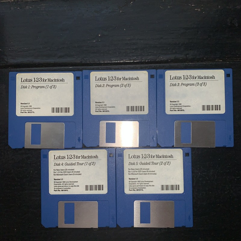 Lotus 123 Release Version 1.1 Data Disk 3.5″
