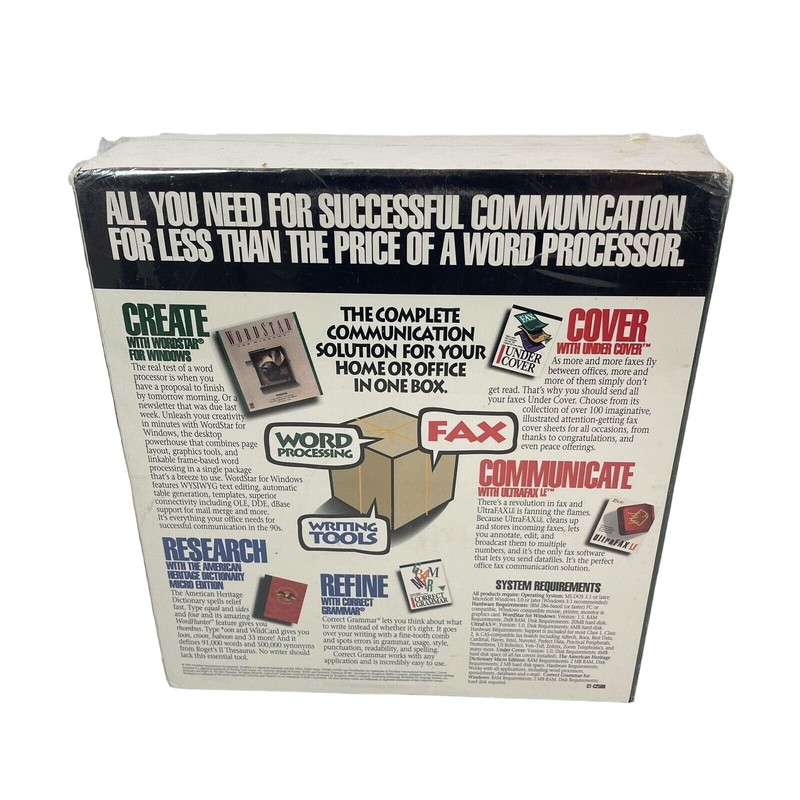 WordStar Box Office For Windows Version 1.5 Windows 3.0 Home Office 1992 Sealed gallery