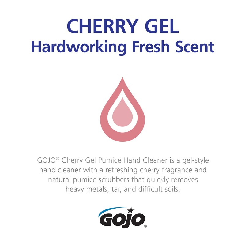 Gojo Cherry Gel Pumice Hand Cleaner Cherry Fragrance 5000 Ml Heavy Duty Hand gallery
