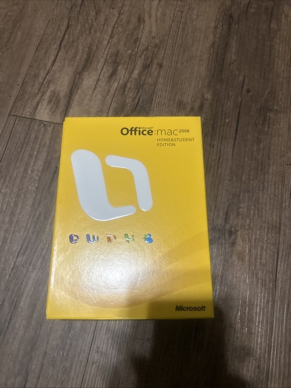 Microsoft Office 2008 Home and Student Edition for Mac with key – Preowned