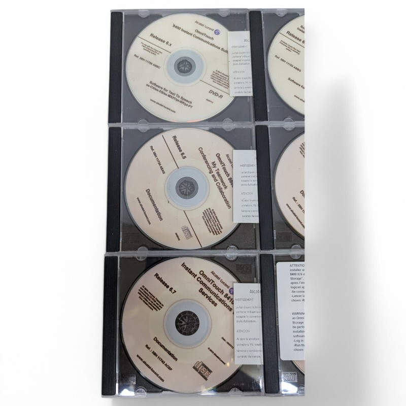 Alcatel-Lucent OmniTouch 8400 ICS Text-To-Speech R6.x Software CD Total 14 Discs gallery