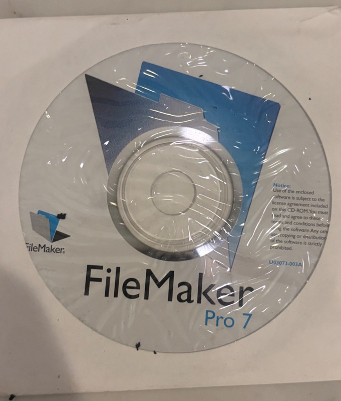 File Maker Pro 7 CDROM Software Users Guide G2U