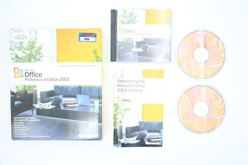 Microsoft Office Professional Edition 2003 RETAIL BOX with license FULL VERSION