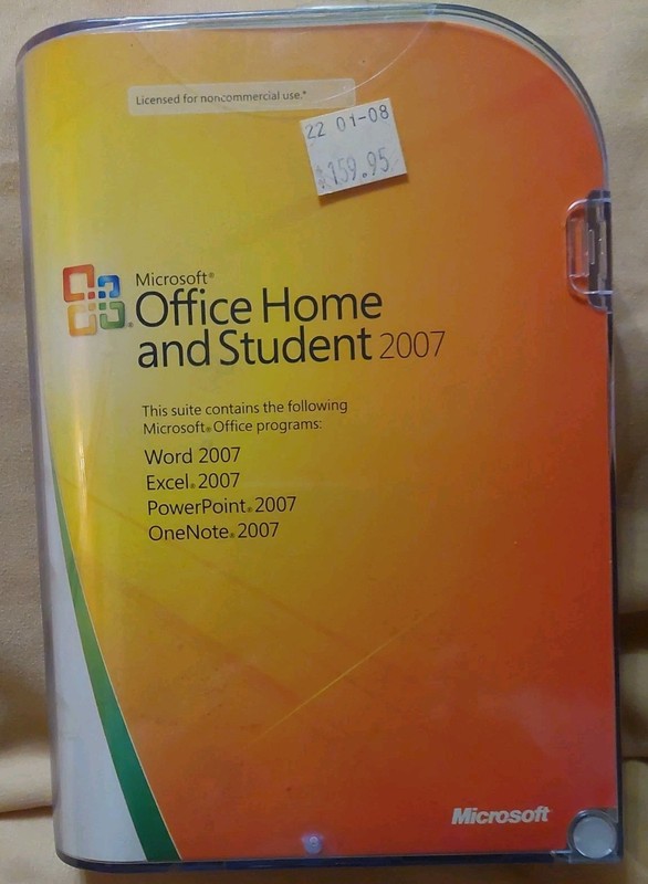 Microsoft MS Office Home and Student 2007 Word Excel PowerPoint OneNote W/ Key