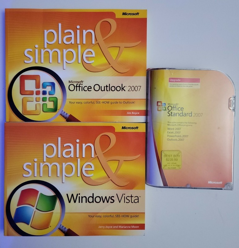Microsoft Office Standard 2007 Upgrade Plus 2 Additional Windows Books.