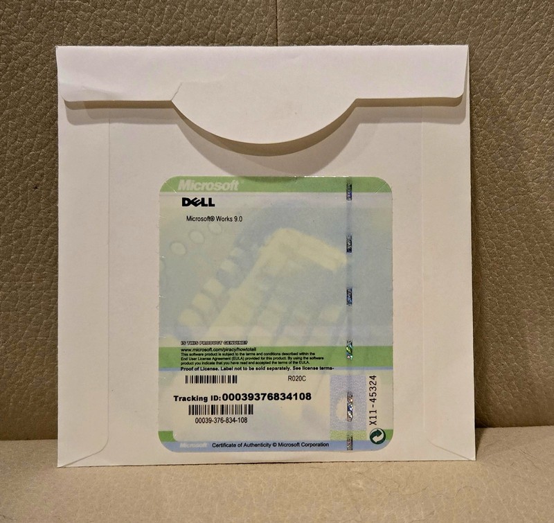 Microsoft Works 9 Installation CD 9.0 Dell Software Vintage 2007 Microsoft Corp gallery