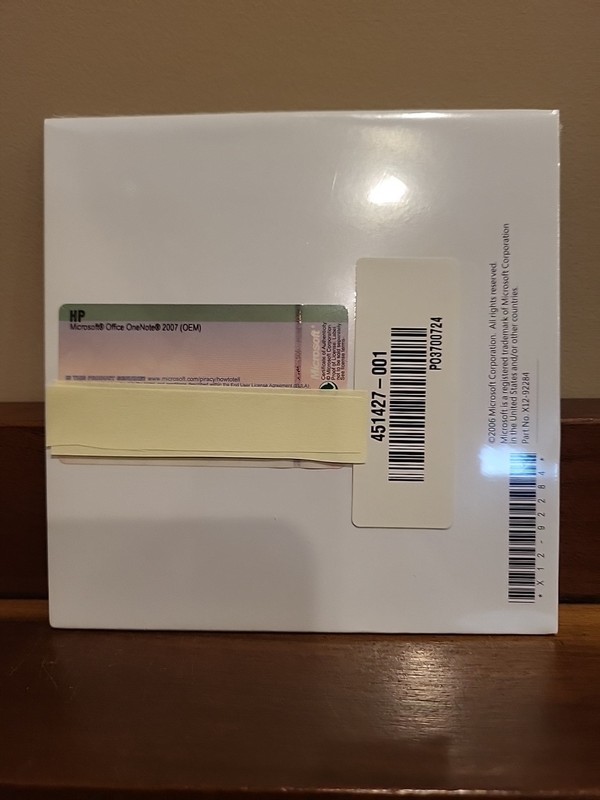 MICROSOFT OFFICE ONE NOTE 2007 New Sealed With Product Key gallery