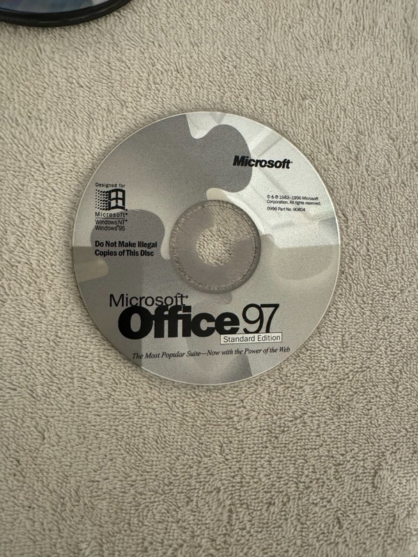 Microsoft Office 97 Standard Edition – NO PRODUCT KEY!!!!