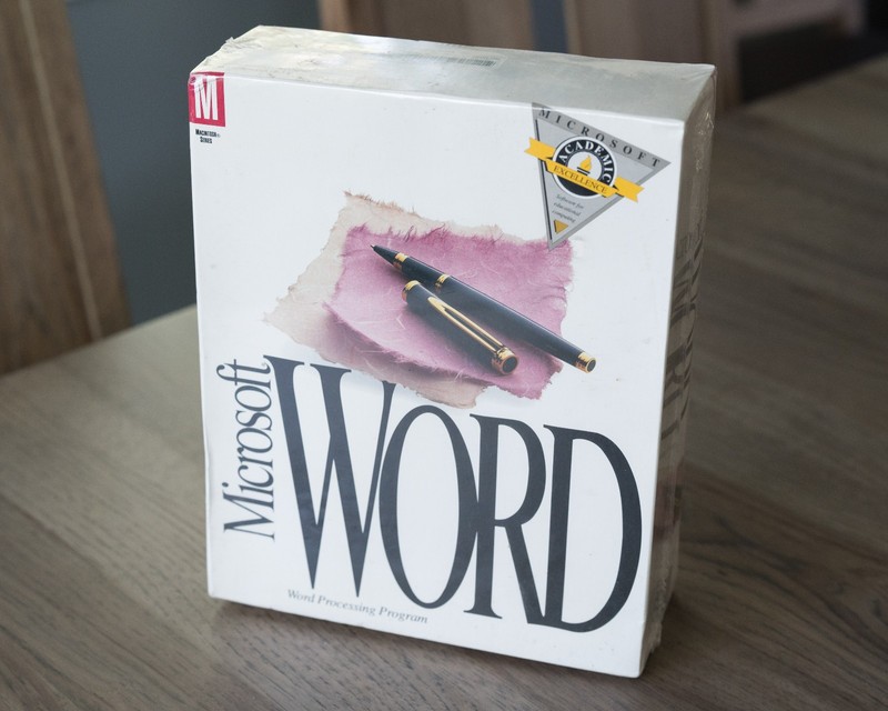 SEALED Microsoft Word for Macintosh – Version 5.0 – Brand New Big Box Software