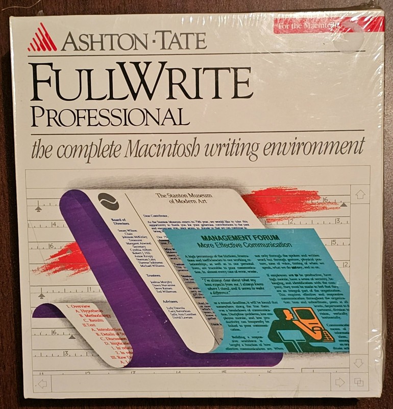 Ashton Tate Full Write Macintosh Professional Factory Sealed