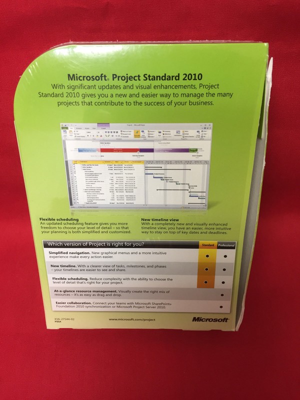 Microsoft Project Standard 2010 076-04843 retail gallery