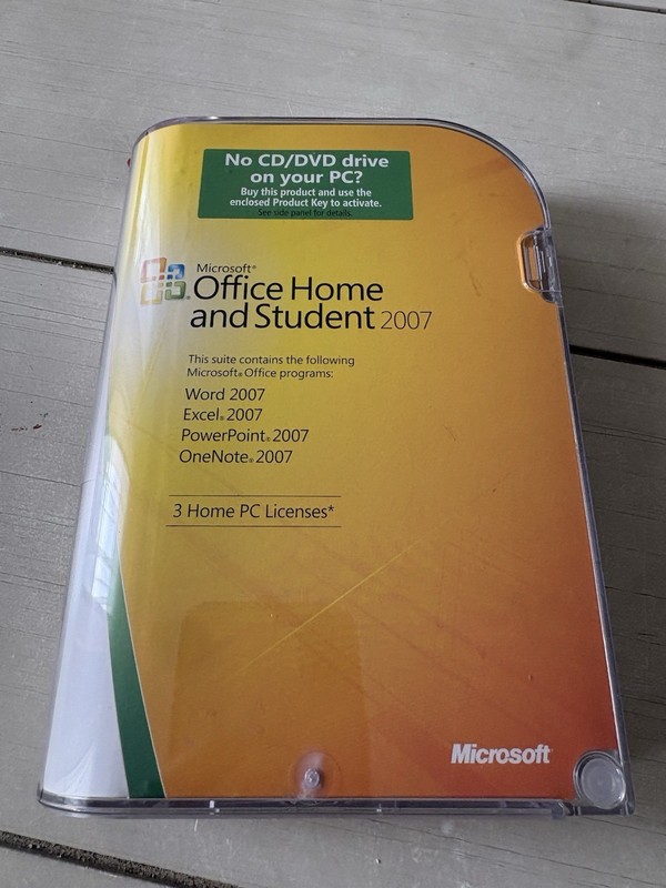NEW SEALED Microsoft Office Home and Student 2007