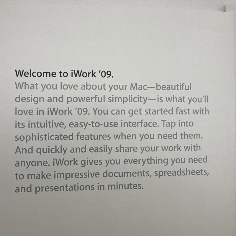 Apple iWork '09 MB942Z/A Mac Productivity Suite DVD Boxed gallery