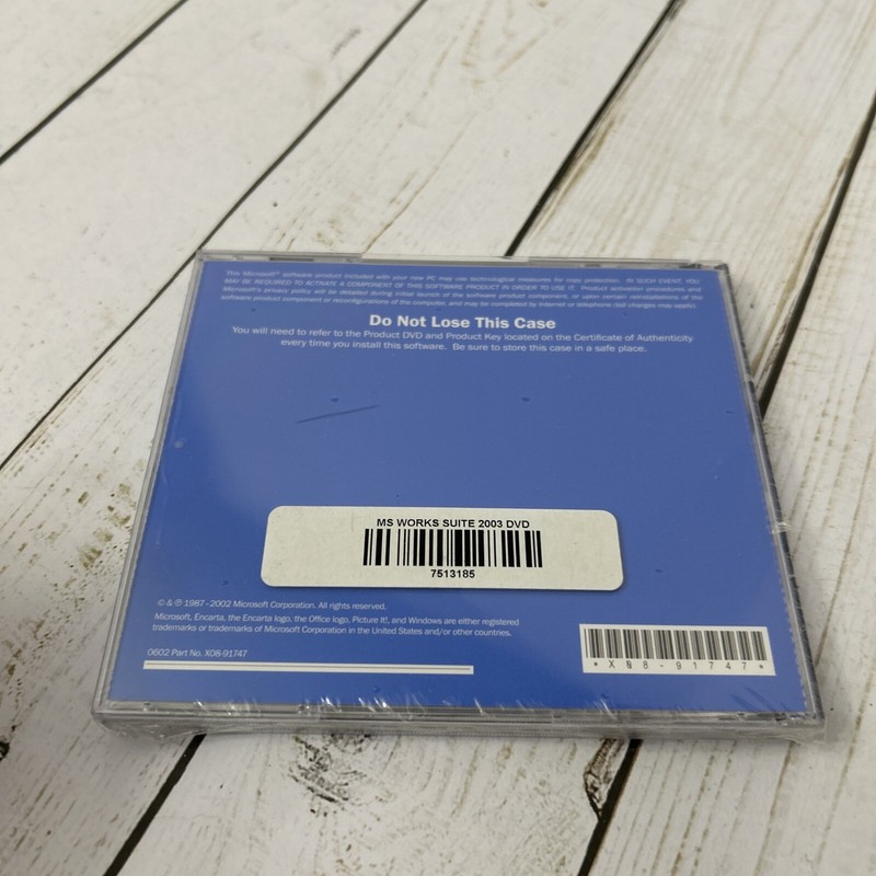 Microsoft Works Suite 2003 Software CD Brand New! Sealed! gallery