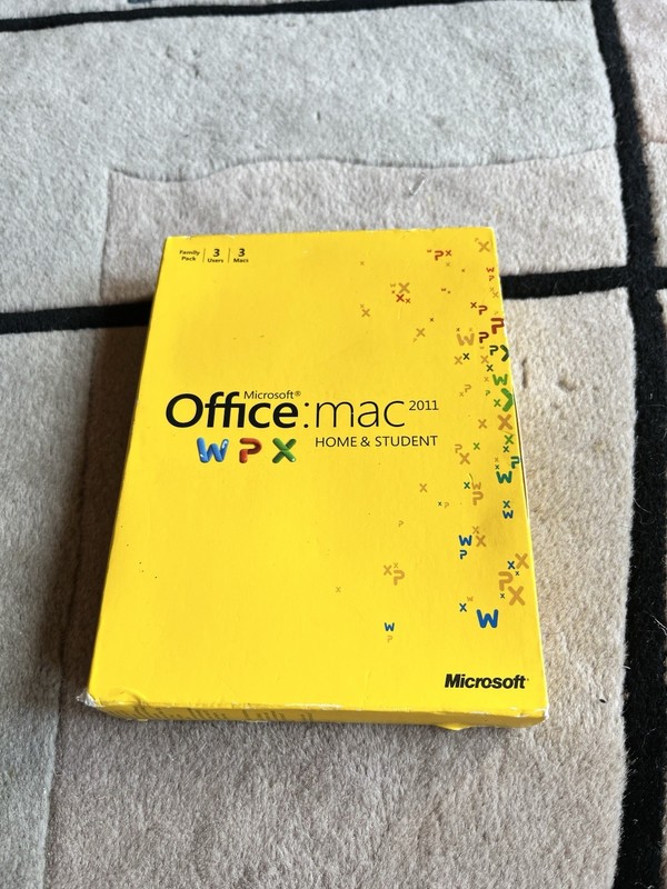 Microsoft Office Mac 2011 Home and Student CD Software W/ Product Key Word Excel