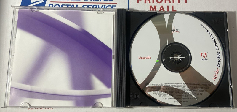 Adobe Acrobat 7.0 Professional UPGRADE CD W/ Serial Number – Vintage – LOOK