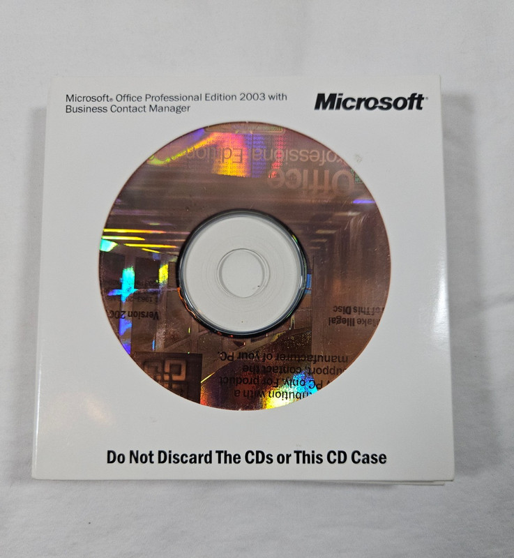 Microsoft Office 2003 Professional With Business Contact Manager BCM & Key