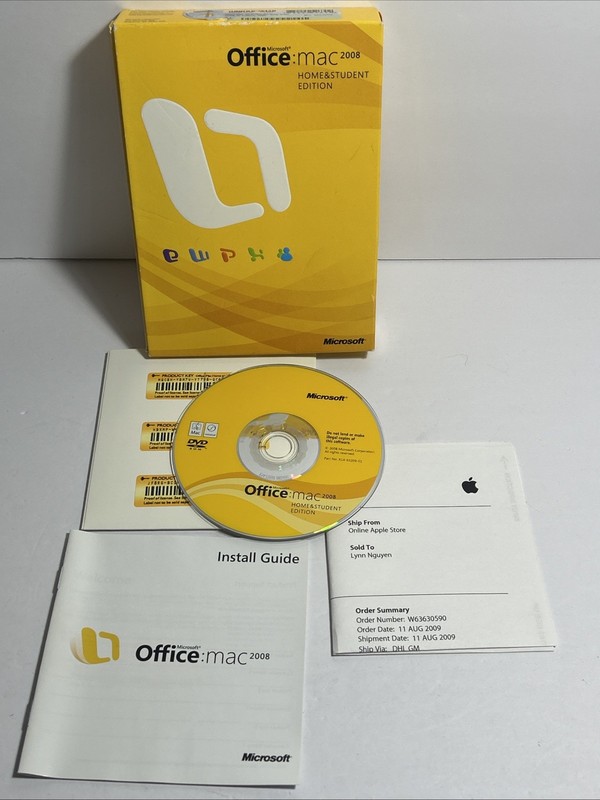 Microsoft Office MAC 2008 Home & Student Edition 2008