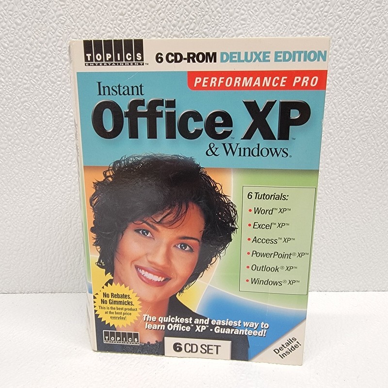 2002 Performance Pro Instant Office XP & Windows 6 CD Set – New Sealed