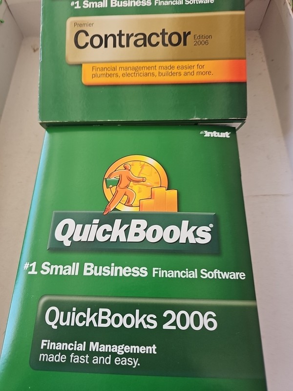 Quickbooks Premier Contractor Edition 2006 Windows Financial Software CD/Reg Key