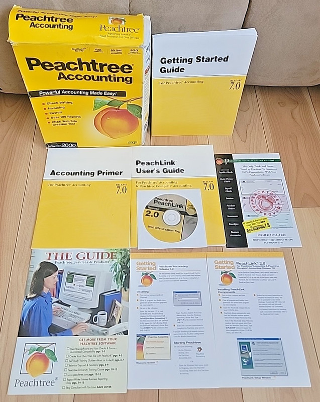 Peachtree PeachLink 2.0 Sage Accounting 2000 CD Web Site Creation Win 95/98 REA