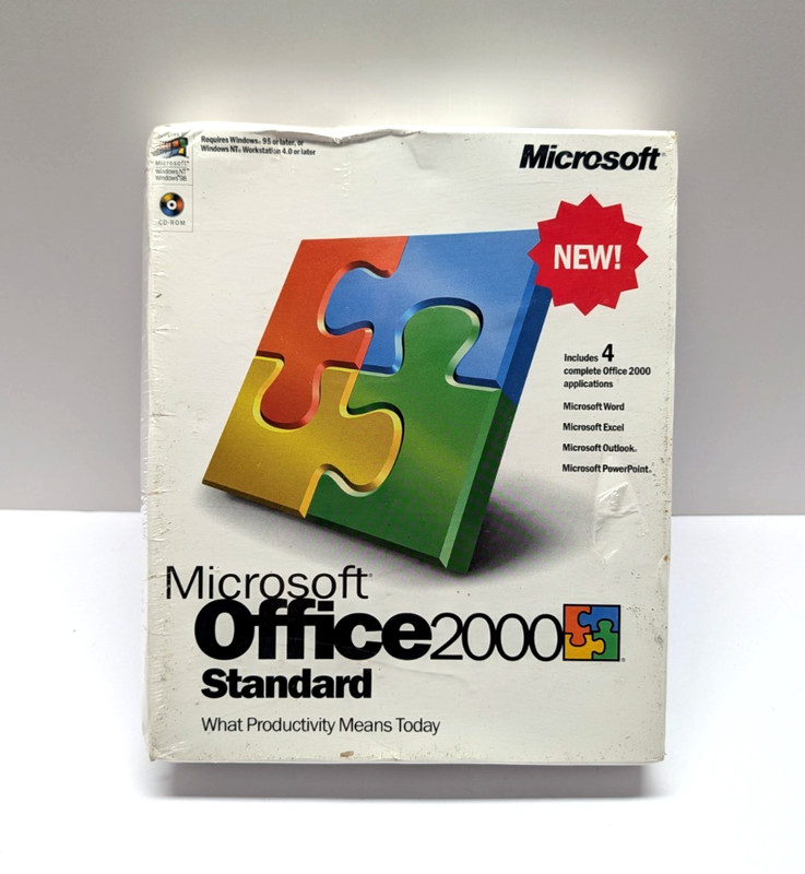 Microsoft Office 2000 Standard 021-02655. New Unopened