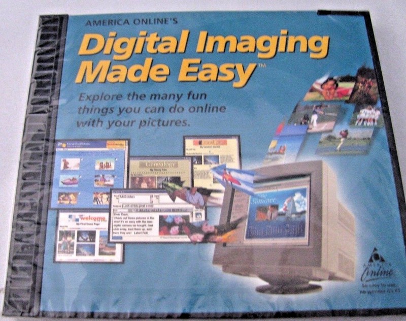 NEW! AOL Digital Imaging Made Easy – PC Software Program CD-Rom