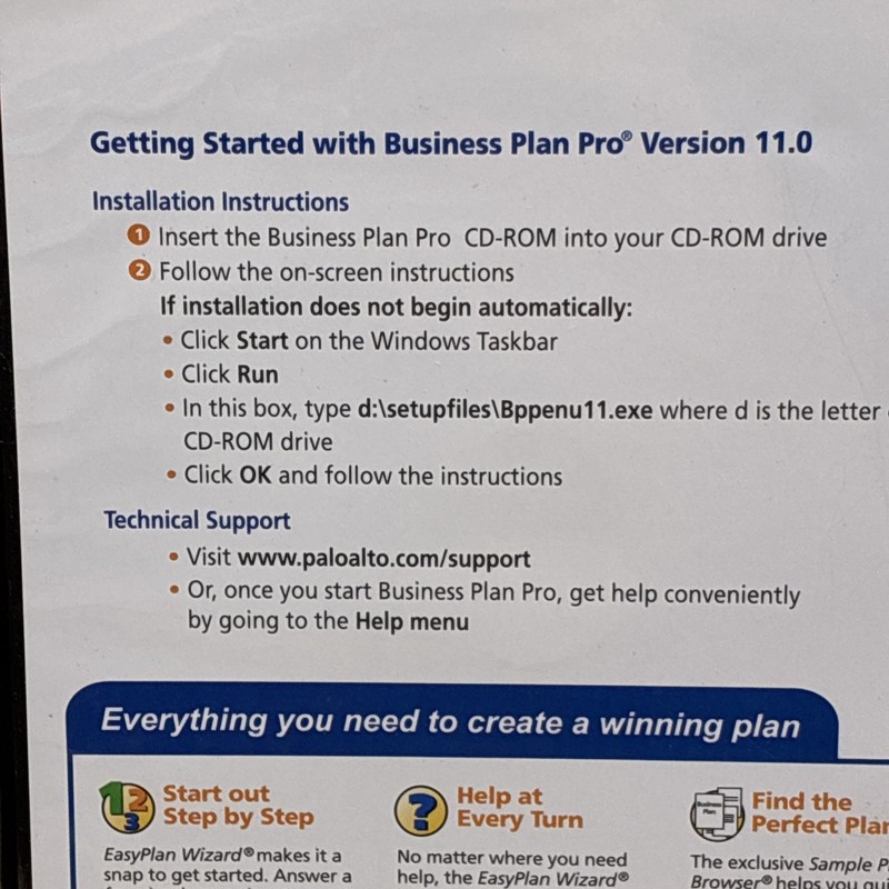 Business Plan Pro Premier Edition Version 11.0 Palo Alto Software CD ROM 2007-08 gallery