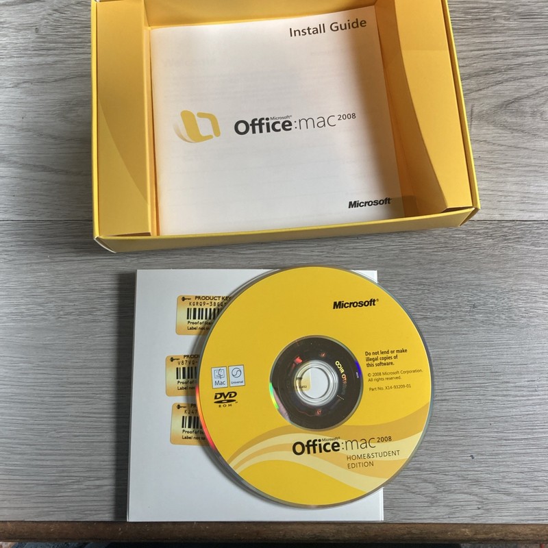 Microsoft Office Mac 2008 Home and Student Edition w/ 3 Product Keys gallery