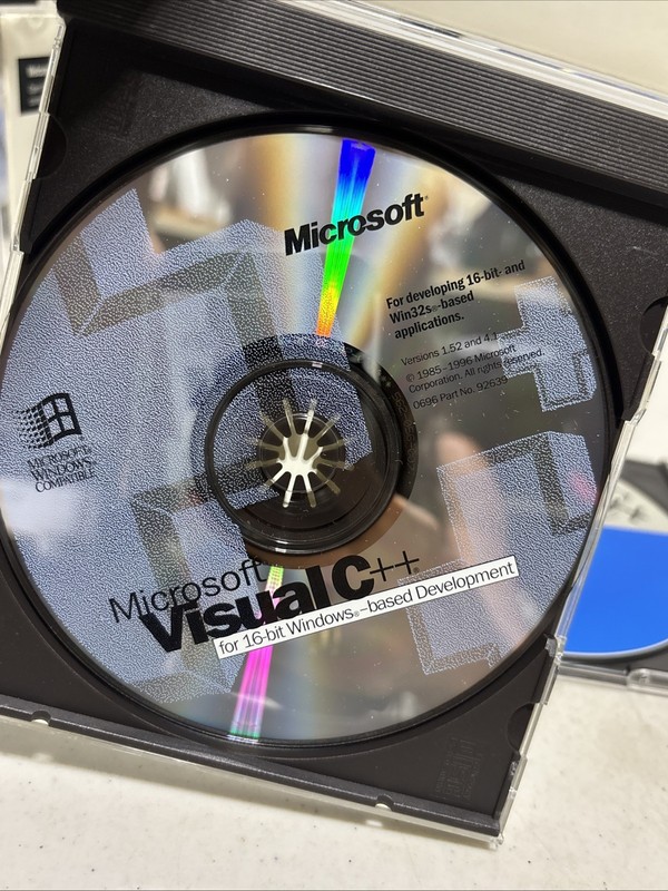 6 Microsoft Visual C++ for 16 bit Windows Versions CD Developer Net Lot gallery