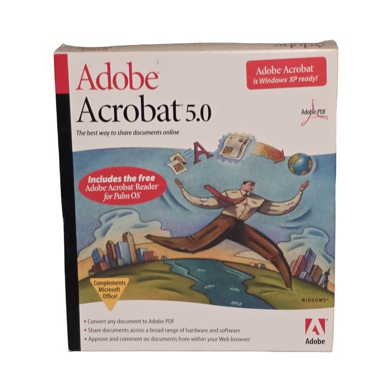 Adobe Acrobat 5.0 Full Retail Version CD Box Manuals Product Key Windows Mac VGC gallery