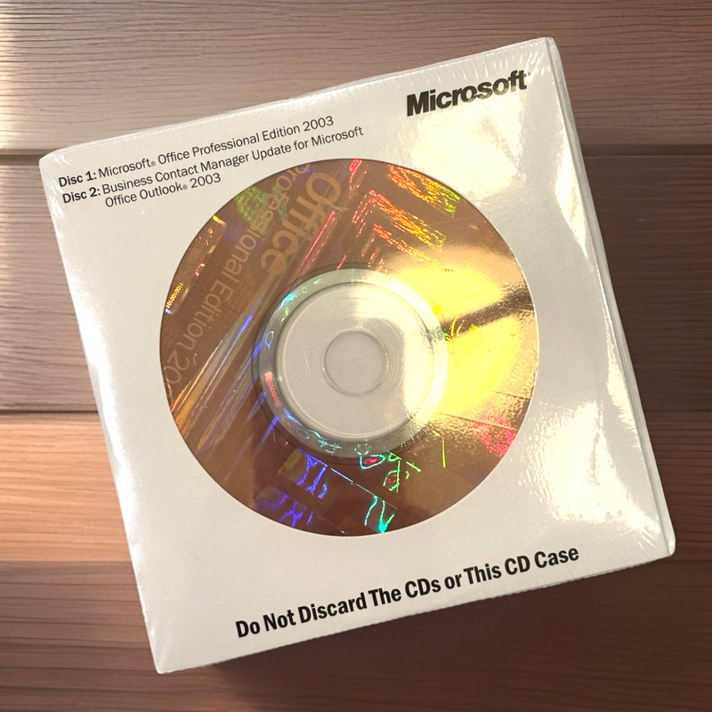 Microsoft Office Professional 2003 With Business Contact Manager BCM & Key NEW