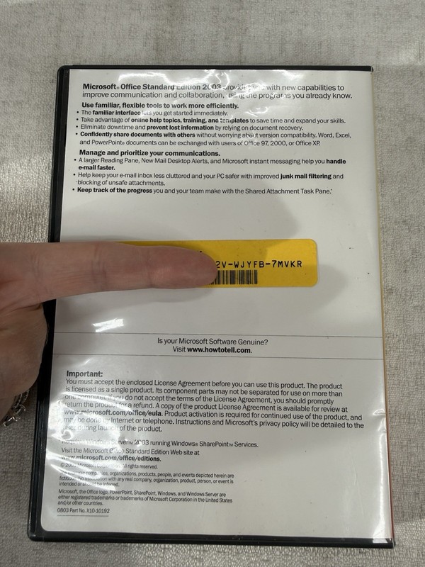 Microsoft Office 2003 Professional Edition / Business Contact / Product Key gallery