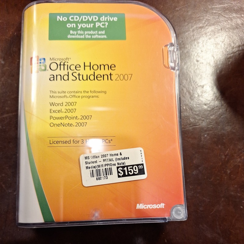 Microsoft Office 2007 Home Student 3 User Word Excel Powerpoint Windows 10 11