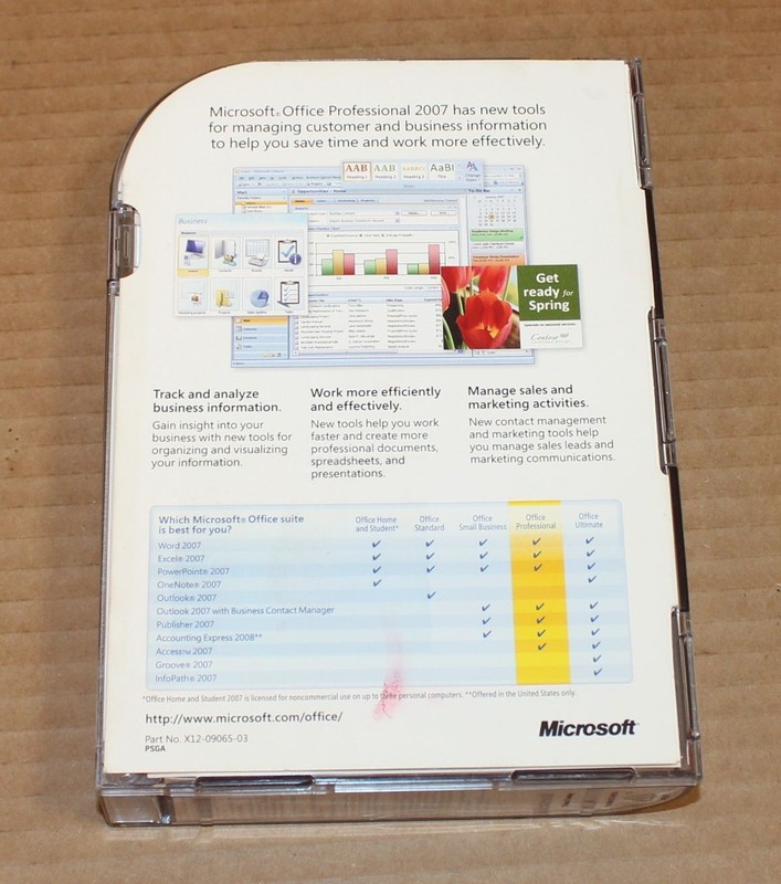 Microsoft Office 2007 Professional Full DVD - Academic Edition with Product Key gallery