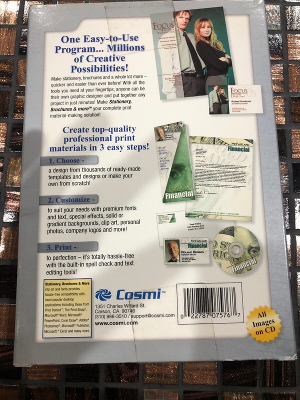 Cosmi Stationary Brochures And More Cd Rom gallery