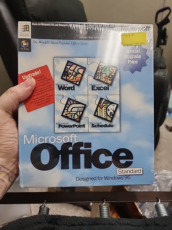 Vintage Microsoft Office Standard Edition for Windows 95 New Sealed T-29