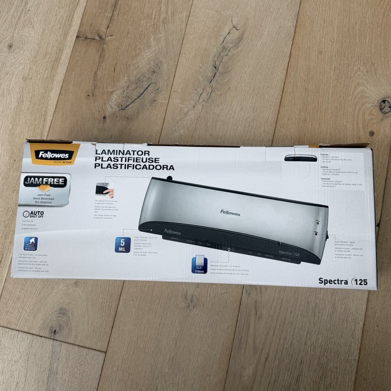 Fellowes CRC57397 Spectra 125 Laminator, 5-MIL, Max. Width of 12.5" gallery
