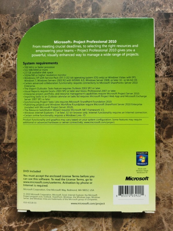 Genuine Microsoft Project Professional 2010 Full Version gallery