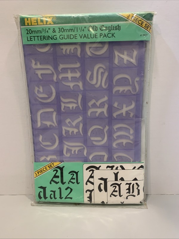 Helix Old English Value Pack, 3 Pieces, Assorted (08301) Brand New!