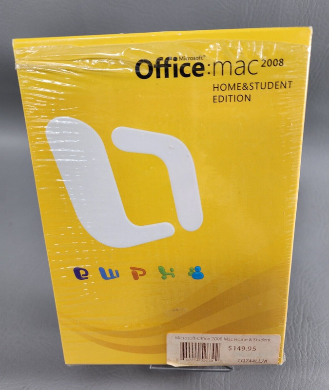 Microsoft Office 2008 Home & Student Edition for Mac X12-08297 Factory Packaging