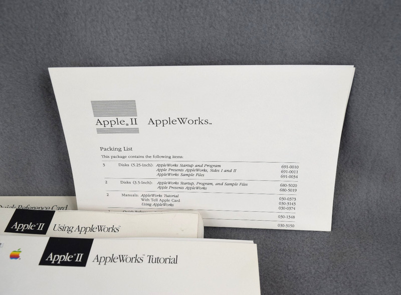 Vintage Apple II AppleWorks A2D4501/A Office Suite Software 1987 UNTESTED gallery