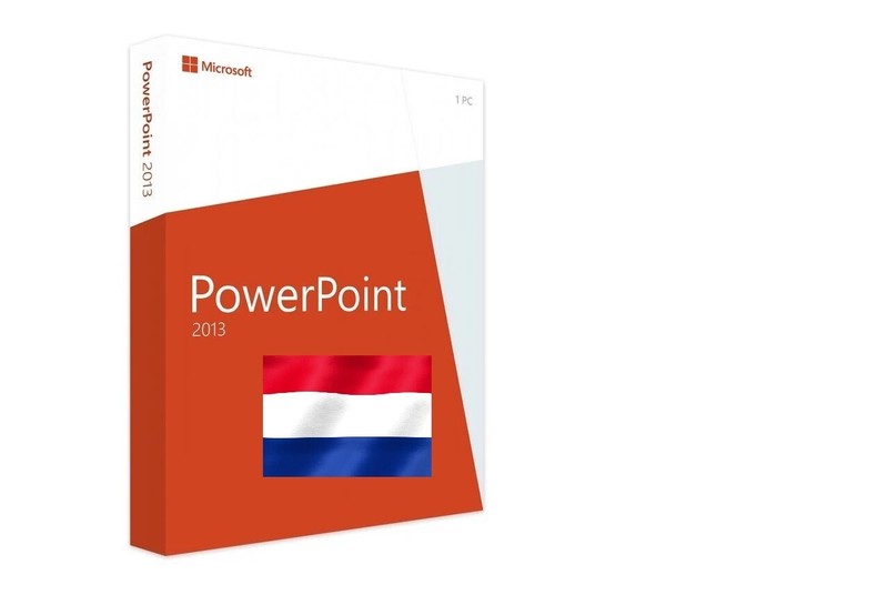 New Sealed Microsoft PowerPoint 2013 Retail Dutch Medialess non-commercial