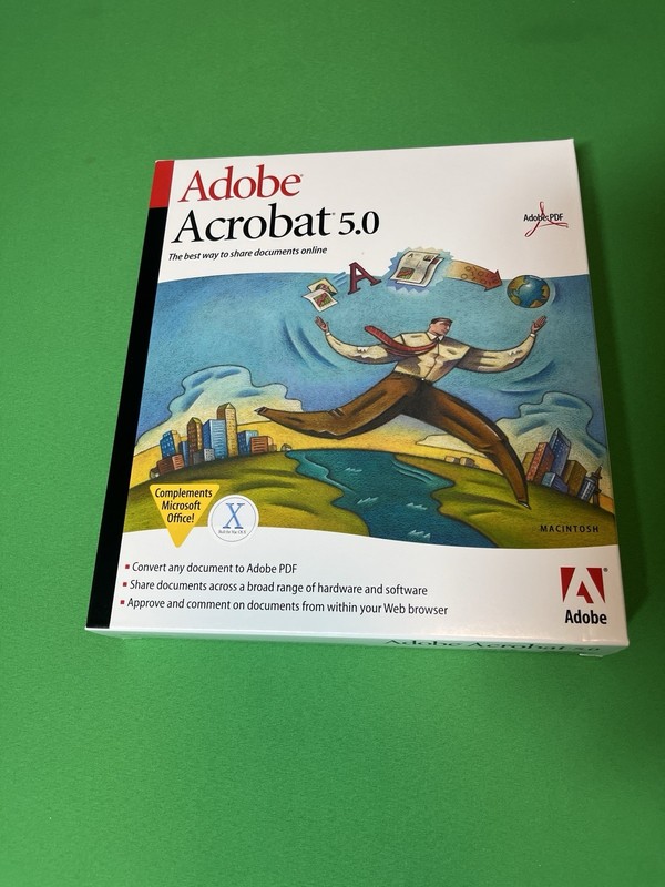 Adobe PC BOX Acrobat 5.0 Boxed For WINDOWS