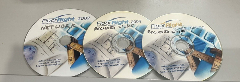 FloorRight Commercial 5.0 + 2002 + 2004, Lot of 3 CD's See Pictures