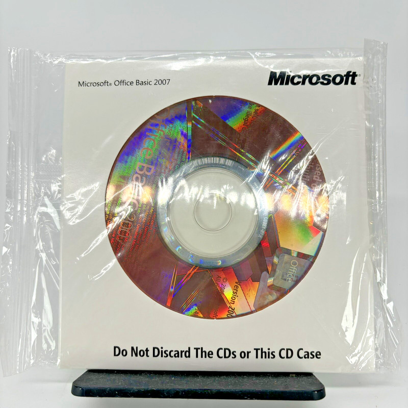Microsoft Office Basic Edition 2007 BRAND NEW SEALED